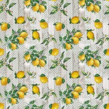 Lemons on Wood Effect PVC