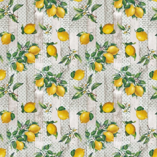Lemons wood effect pvc - on,