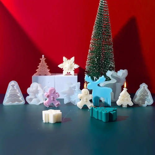 Christmas candle soap resin - christmas,