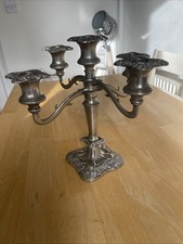 Vintage Silver Plated 4 Arm