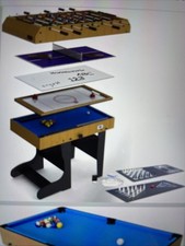 Riley 12-in-1 4ft Foldable Multi-Games Table Foosball, Pool, Table Football