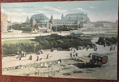 Antique postcard southport - antique,