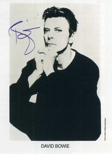 DAVID BOWIE Signed 'Sitting'