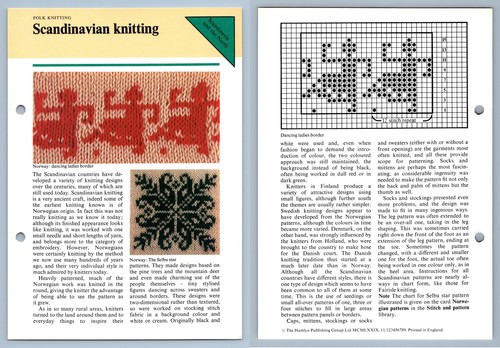 Scandinavian knitting folk - scandinavian,