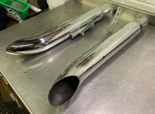 Pair chrome slash - pair, turn