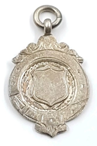 Solid silver fob sports medal - solid,