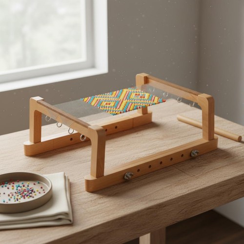 Adjustable bead loom - loom, tension