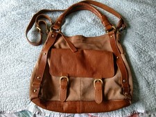 CLARKS LARGE TAN LEATHER &