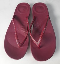 FITFLOP IQUSHION JEWEL SIZE 7/41 PLUM-JAM FLIP FLOPS SANDALS NEW IN BOX FREE P&P