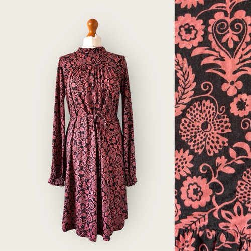 Boden dress pink black - dress, l