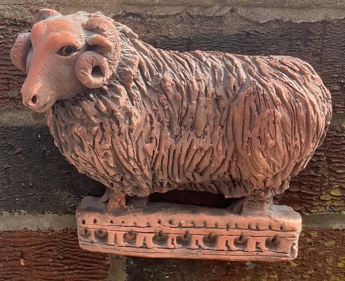 Vintage terracotta wall - 3d,