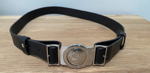 Scout uniform leather belt - leather,