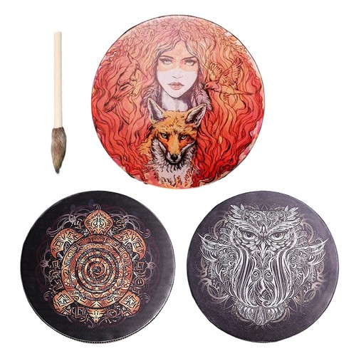 Shamanic sami hand drum with - shamanic,