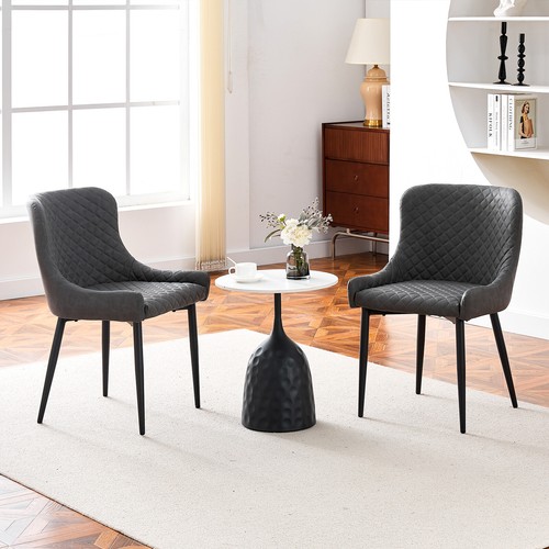 Chairs pcs grey faux - chairs, leather
