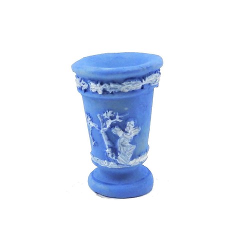 Dolls house wedgwood blue - dolls,