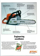 Stihl Chainsaw Farm Boss Vintage Advert 1997