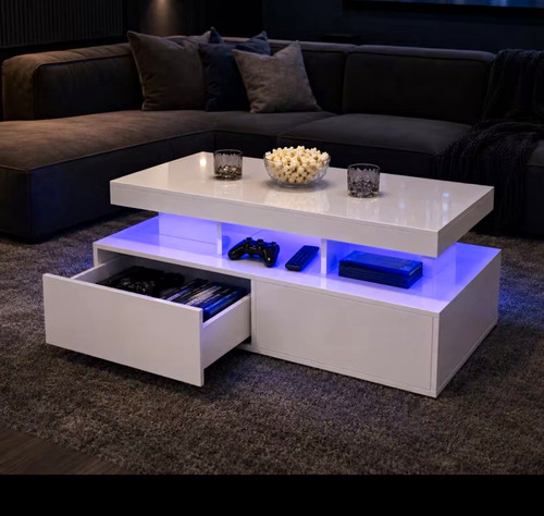 White glossy rectangular - glossy,