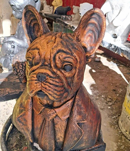 French bulldog dog bust - bulldog,