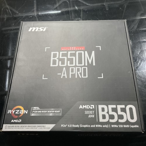 Msi b550 pro motherboard - b550-a,