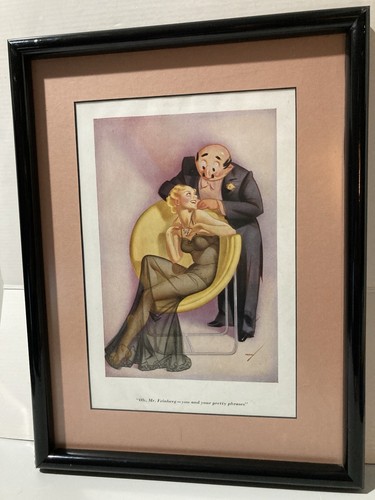 George petty framed art print - art,