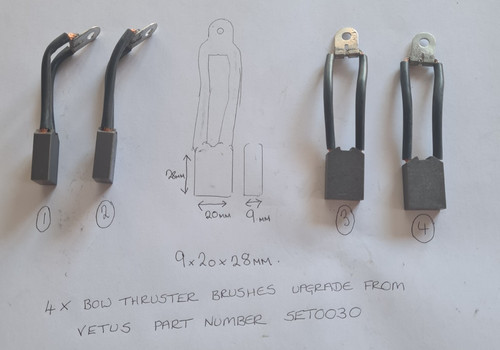 Carbon brushes for vetus - 4,
