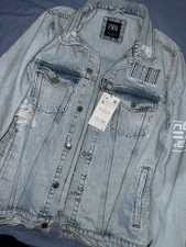 Zara Graffiti Denim Jacket