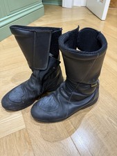 Hein Gericke Bullson Motorcycle Boots Women Size 39 UK 6 Black Leather