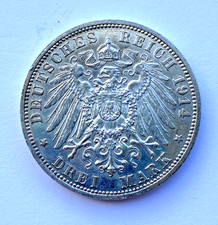 German 3 mark coin, 1914