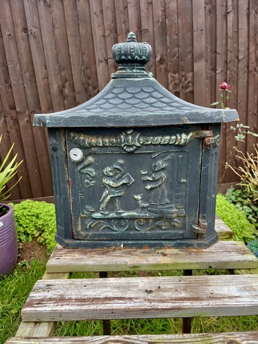 Vintage cast iron letter - cast, mail