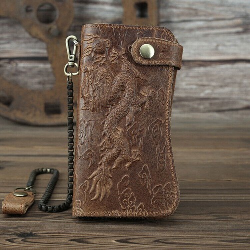 Men leather bifold wallet - men,