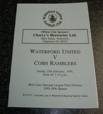 Waterford v Cobh Ramblers 1995/96