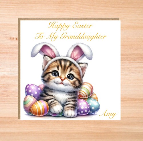 Tabby kitten personalised - kitten,
