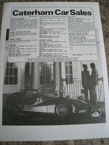 Caterham car sales lotus - caterham,