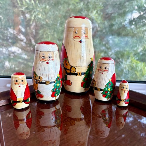 Vintage santa nesting - santa,