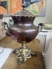 Antique  English Georgian Copper brass Samavar tea urn 