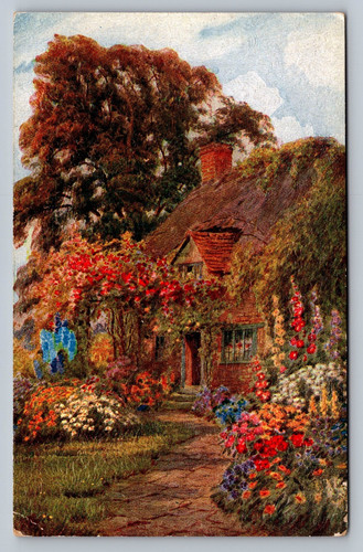 Postcard country cottage - country,