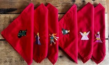 Embroidered Christmas Cotton