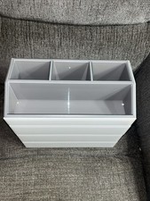 Stackers White Glass  4 Tray Jewelry Box from The Container Store