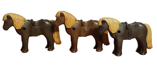 Playmobil figures ponies - playmobil, x3
