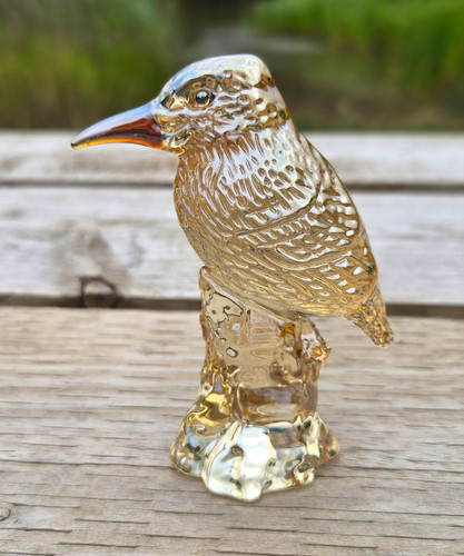 Clear champagne glass bird - clear,