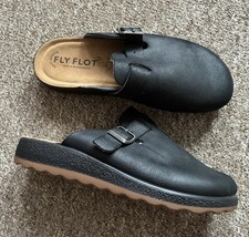 Fly Flot Leather Mule Clogs UK