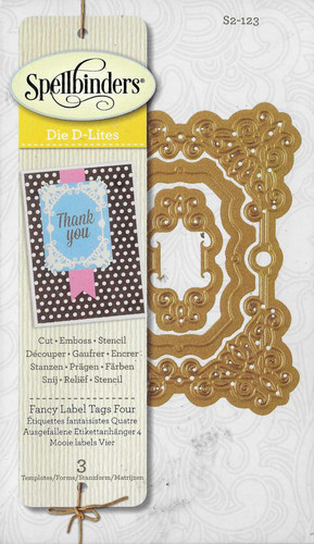 Spellbinders fancy label tags - fancy,
