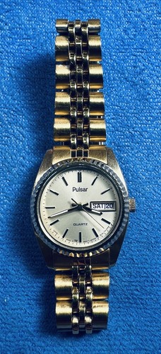 Pulsar quartz day date - date, ladies