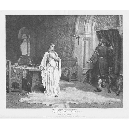 Edmund leighton lady - lady,