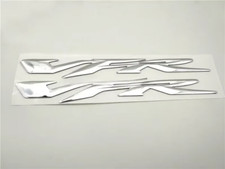 HONDA VFR 800  VFR1200 VFR1200x Crosstourer   3D Badge Stickers  / chrome silver