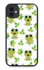 Frog Pattern Rubber Phone Case Frogs Childrens Cartoon Characters Bug Eyes AH42