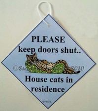 Bengal cat painting art sign