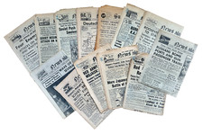 WW2 BRITISH NEWSPAPERS X 12