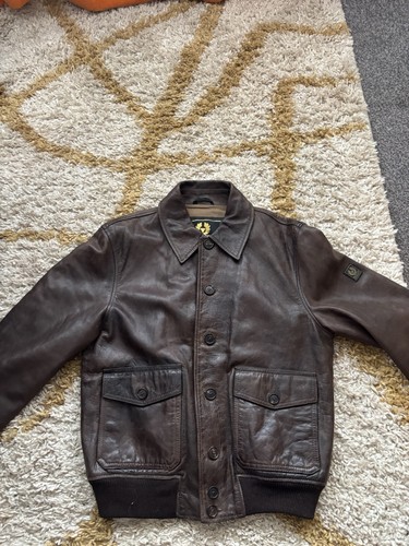 Belstaff leather aviator - leather,