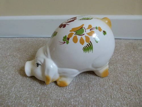 Large vintage ceramic piggy - ceramic,